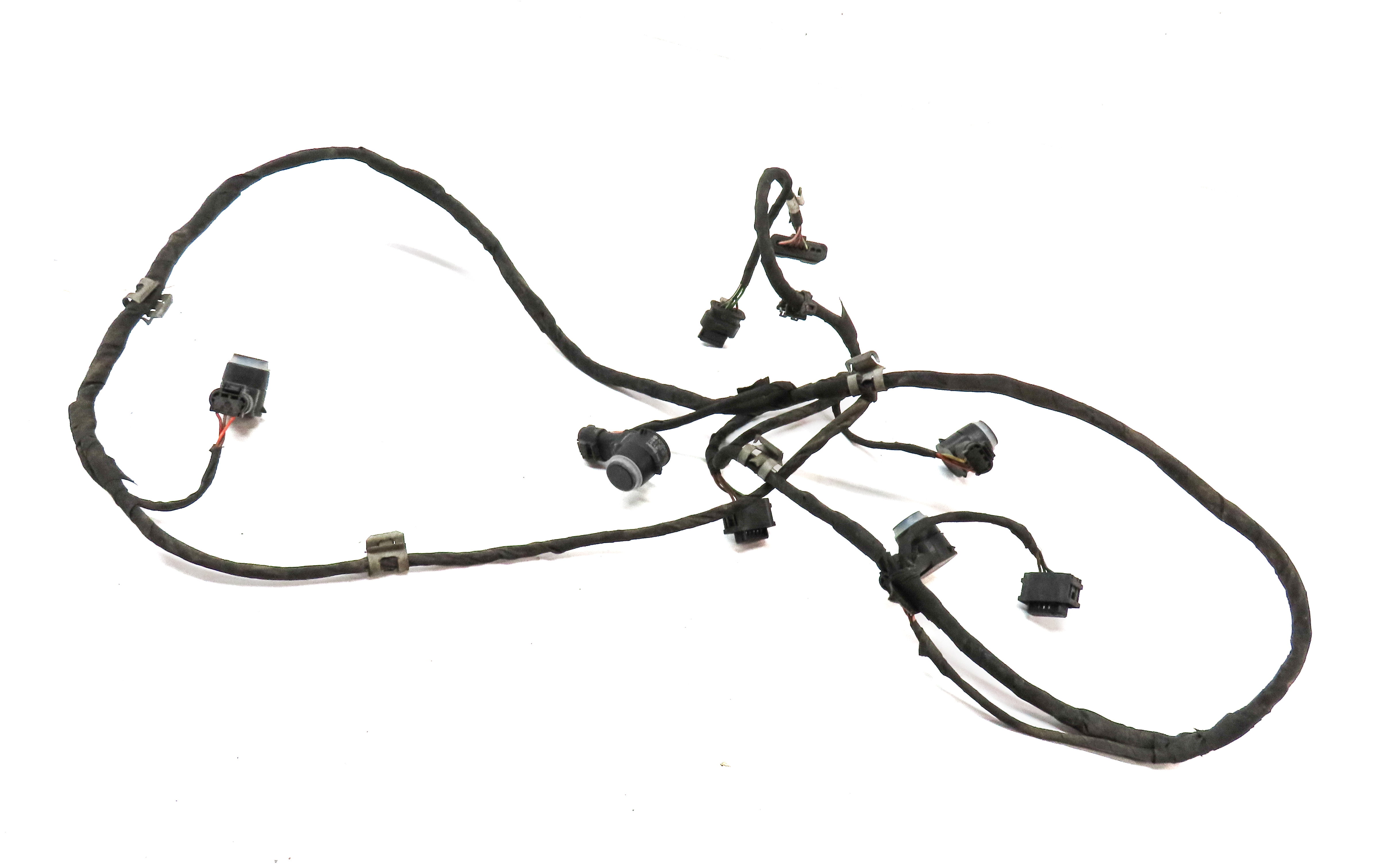 15 MERCEDES GL550 X166 REAR PARK ASSIST PDC DISTANCE CONTROL SENSOR SET/4(BLACK) — exact item pictured